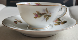 2 Pcs. Rossetti Teacup and Saucer Flowers 1 3/4 Inch Cup Collectible Nice - $21.99