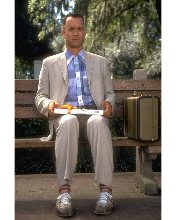 Forrest Gump Featuring Tom Hanks 11x14 Photo classic on bench