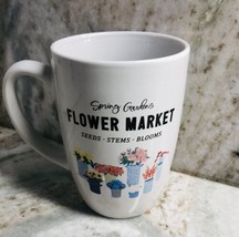 Coffee Tea Mug “Spring Gardens Flower Market”.  For Offic￼e Work Cup Gift-NEW- - £15.82 GBP