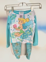 Disney Fairies Tinkerbell 2-piece elastic waist pants pullover top blue ... - $12.59