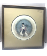 P Buckley Moss Amish Girl With Sheep Signed Limited Edition Framed Print... - $49.50