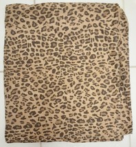 Pottery Barn B+B CHEETAH Leopard Print Sheet FULL FLAT (?) Cotton Discon... - $89.95