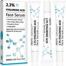 ABOTE 2.3% Hyaluronic Acid Serum for Face  (3Pack-Each 0.507 fl.oz | 15ml) - $197.51 ABOTE 2.3% Hyaluronic Acid Serum for Face  (3Pack-Each 0.507 fl.oz | 15ml) - $197.51 MXN