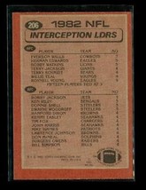 Vintage 1983 Topps Interception Ldrs Football Card #206 Everson Walls Cowboys - £3.94 GBP