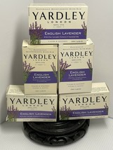 Lot Of 5 Yardley London English Lavender Moisturizing Bath Bar Soaps 4.2... - £10.94 GBP