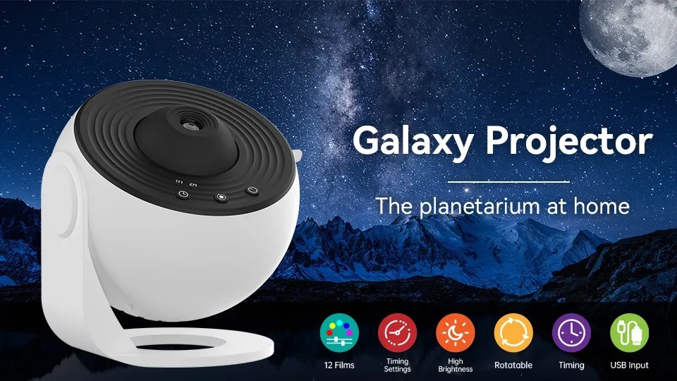 Night Light Galaxy Projector Starry Sky Projector 360° Rotate Planetariu... - $15.75