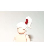 Minifigures White Tall Pony Tail Hair For Toys - $2.50