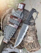 Full Tang A8 Steel Tactical Knife Heavy Duty G10 Handle Outdoor Camping ... - £219.49 GBP