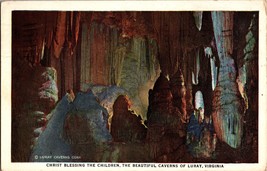 Christ Blessing the Children Luray Caverns Virginia Vintage Postcard (C8) - £5.16 GBP