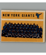 1960 Topps #82 New York Giants Vintage New York Giants Football Card - £4.64 GBP