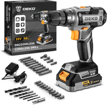 Power Drill Cordless: DEKO PRO Cordless Drill 20V Electric Power Drill Set Tool - $63.84