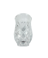 Glass Crystal Open Ended Torch Candle Chimney Cover 6.5 Inches - £19.62 GBP