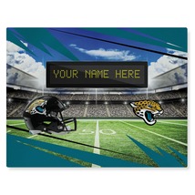 Official NFL Jacksonville Jaguars Personalized 62&quot; x 84&quot; Washable Rug - £150.21 GBP