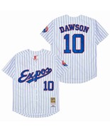 Expos #10 Andre Dawson Jersey Old Style Uniform White Stripe - $45.00