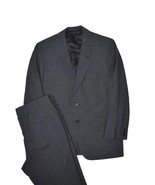 Hickey Freeman Suit Mens 41S Dark Grey Solid Jacket &amp; Pants Wool USA 34x30 - £105.63 GBP