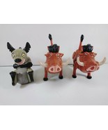 3 Disney Lion King Burger King Kids Meal Toy Figures: Ed The Hyena, Pumbaa - $7.85