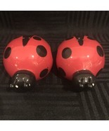 Ladybug Salt and Pepper Shakers red and black - £7.90 GBP