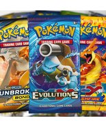 Pokemon Booster Pack BUNDLE - Authentic Trading Cards, Pikachu &amp; Chariza... - £21.89 GBP