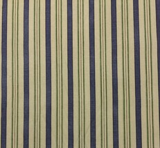 Waverly L.H. General Store Blue Green Stripe Multipurpose Fabric By Yard 54&quot;W - £7.07 GBP