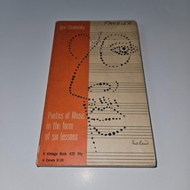VTG Poetics of Music in Form of Six Lessons Igor Stravinsky Paperback Book - £10.24 GBP