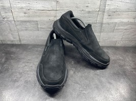 Skechers Slip On Sneakers Men 11 M Respected-Calum Shoes Black Leather C... - $642.51 MXN