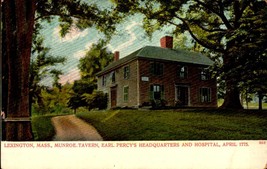 Vintage POSTCARD- Munroe Tavern, Earl Percy&#39;s Hq &amp; Hospital, Lexington, Ma BK65 - £3.94 GBP