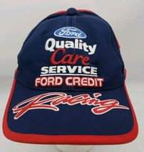 Vtg Chase Authentics Ford Racing Snapback Hat Ball Cap #88 Nascar Quality Care - £17.32 GBP