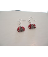 Ladybug good luck earrings with silver ear wire(item 122) - $19.20 CAD