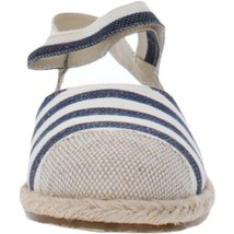 Sofwear by Beacon Womens NYLA Flat Ankle Strap Espadrilles Sandals 8.5 Wide - $33.65