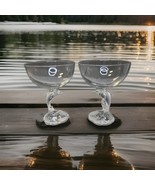 Crystal D’Arques Durand DOLPHY Crystal Champagne Glasses Set of 2 - $462.98 MXN