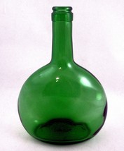 Vintage Empty Bocksbeutel Green Wine Bottle 750ml Display Bud Vase 8.5&quot; no cork - £15.76 GBP