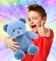 Super Soft Plush Huggable Baby Blue Bear Stuffed Animal Toy - 8 Inches - £30.44 GBP
