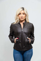 WHET BLU BEVERLY WOMEN&#39;S VEGAN FAUX LEATHER/PERFORATED JACKET - $109.99