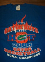 UNIVERSITY OF FLORIDA GATORS Basketball 2006 NCAA CHAMPIONS T-SHIRT LARGE - $19.80