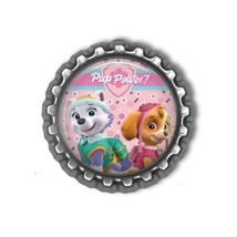 SKYE &amp; EVEREST Pup Power! Finished 3D Bottle Cap for Scrapbook | Bow Center - £3.11 GBP