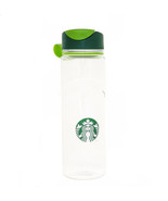 Starbucks Reusable Acrylic Bike Water Bottle Green Siren Mermaid Logo 24 Oz - £23.34 GBP