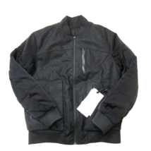 NWT Lululemon Roam Far Wool Bomber in Black / Heathered Black Zip Jacket... - $148.50