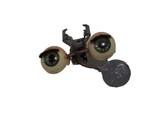 Antique Doll METAL Eyes with weight Green  Eyes With Eyelashes #26 - £19.38 GBP