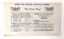 Detroit and Cleveland Navigation Company &amp; Book Cadillac Hotel Adv. Enve... - $25.00
