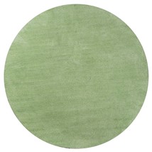 6&#39; Round Spearmint Green Plain Indoor Area Rug - £346.63 GBP
