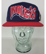 Vintage NWT Cleveland Indians Snapback Hat Spellout Chief Wahoo G Cap - $148.50