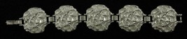 Vintage Costume Jewelry SARAH COVENTRY Silver Tone POWDER PUFF Bracelet 7&quot; - $22.65