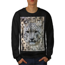 Wellcoda Big cat Beast Wild Mens Sweatshirt, Marbled Casual Pullover Jumper - £24.26 GBP+