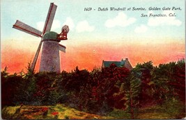 San Francisco California(CA) Dutch Windmill Sunrise 1907-1915 Antique Postcard - £5.92 GBP