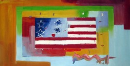 30x60 inches Flag Oil Painting Canvas Art Wall Decor modern001 - £159.87 GBP