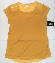 C9 by Champion Womens Duo Dry Back Cut Out Hi Lo Gold Shirt Size Small NWT - $16.99