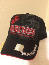 U S Marine Corps logo/the few the proud on a Black ball cap or cover  - £15.96 GBP