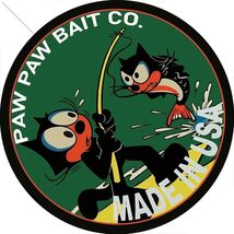 PAW PAW BAIT CO 14" Round  Metal Sign - $59.95