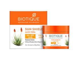 Biotique Bio Aloevera Face &amp; Body Sunscreen Lotion 50GM/1.69 fl oz (Pack of 1) - £7.81 GBP