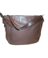 Coach 14707 Leather Zoe Shoulder Bag Mahogany Brown Excellent No Crossbo... - $69.00